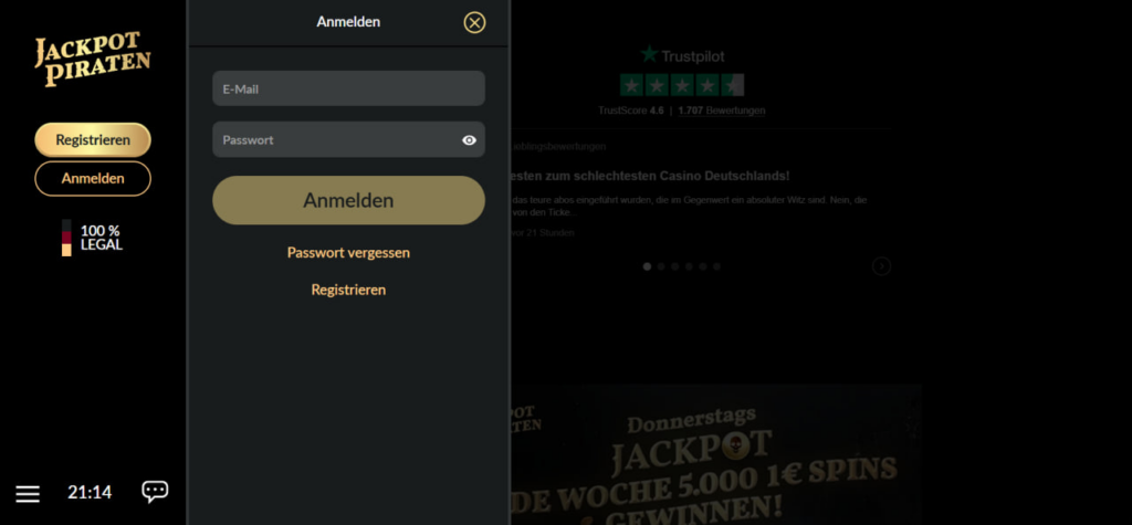 jackpotpiraten login